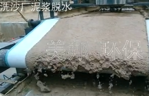 湖南洗砂廢水處理泥漿脫水機案例